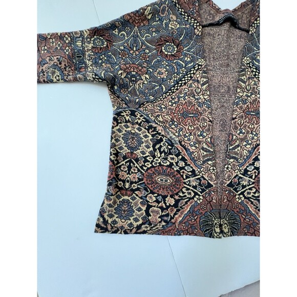 Peruvian Connection Boho Tapestry Kimono Jacket S | 100% Pima Cotton - Picture 9 of 15